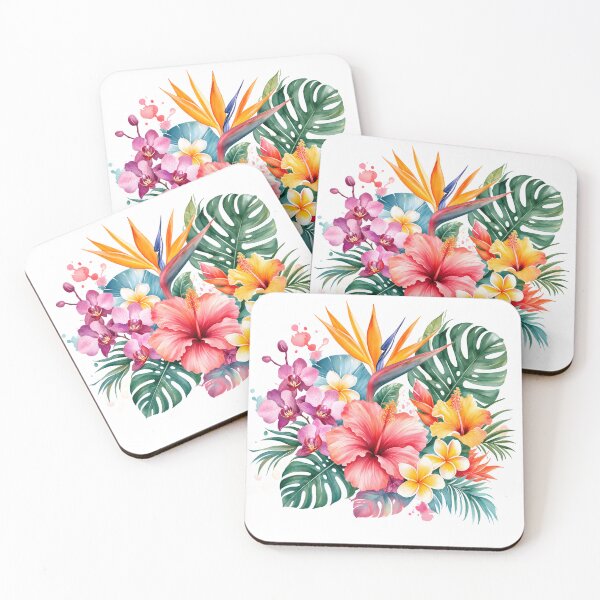 Item preview, Tropical Flowers designed and sold by Whimsy Petal and Co..