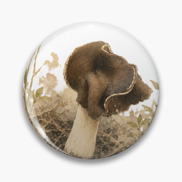 Item preview, Black Trumpet Forest Mushroom Art designed and sold by 63Hotpeppers.