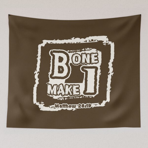 Item preview, Be One. Make One. Matthew 28:19 | Great Commission Christian Abstract Typography | White designed and sold by ZechJohnRB.