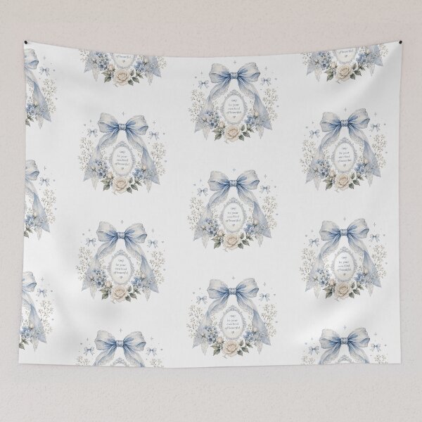 Item preview, Blue Bow Coquette Floral Design designed and sold by LunaVales.
