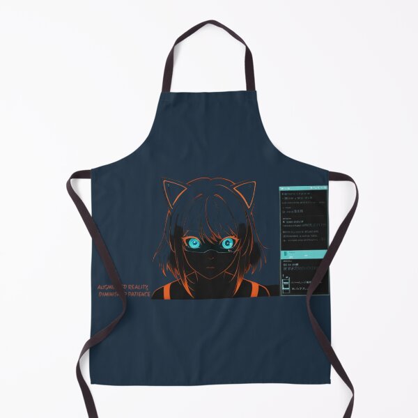 Item preview, Diminished Patience" Cyber Cat Neon Sticker designed and sold by BLUESKY11a.