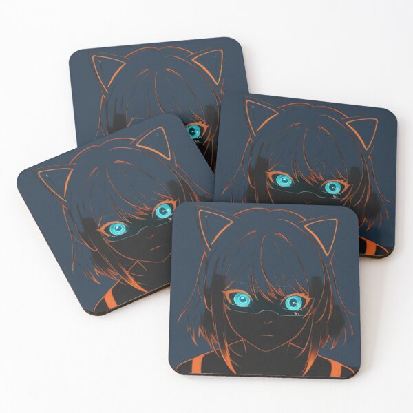 Item preview, Diminished Patience" Cyber Cat Neon Sticker designed and sold by BLUESKY11a.