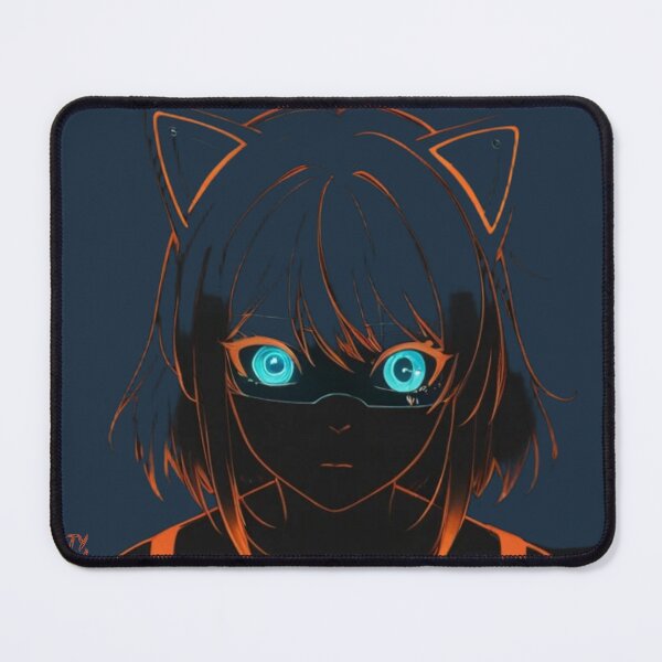 Item preview, Diminished Patience" Cyber Cat Neon Sticker designed and sold by BLUESKY11a.