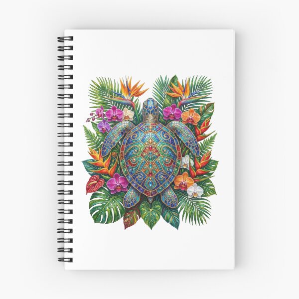 Item preview, Elegant Blue Sea Turtle with Roses, Peonies & Lilies designed and sold by SOUFIANE1991.