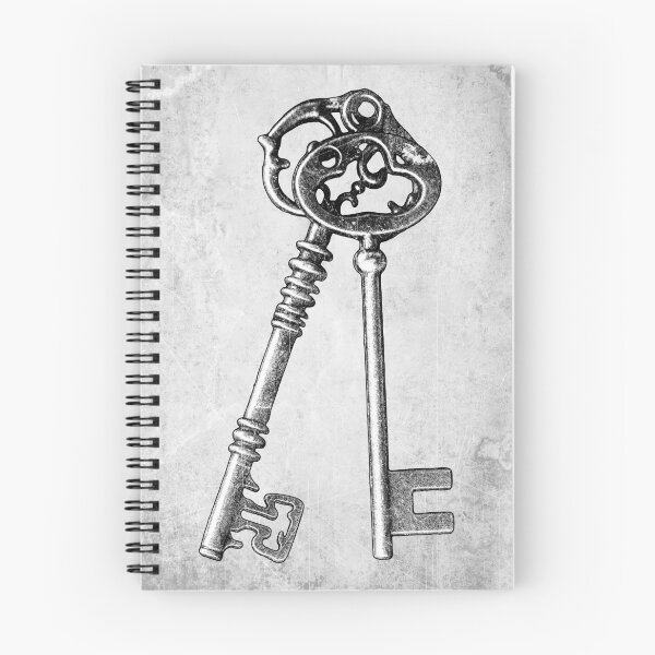 Item preview, Pair of Crossed Antique Skeleton Keys designed and sold by Ghoul Enterprises.