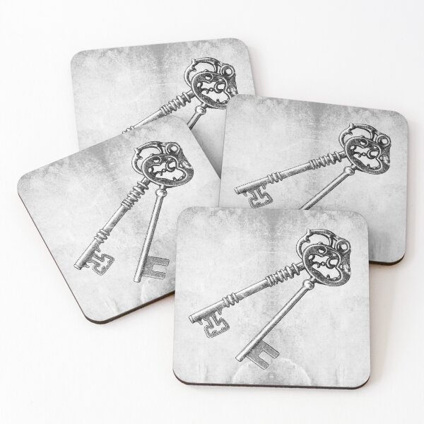 Item preview, Pair of Crossed Antique Skeleton Keys designed and sold by Ghoul Enterprises.