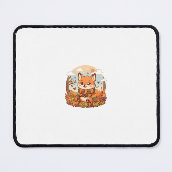 Item preview, Cute Cartoon Fox Wearing Scarf in Autumn designed and sold by NithskeBR.