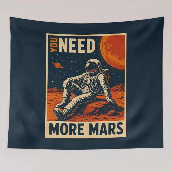 Item preview, Vintage Mars Poster designed and sold by GoodOldVintage.