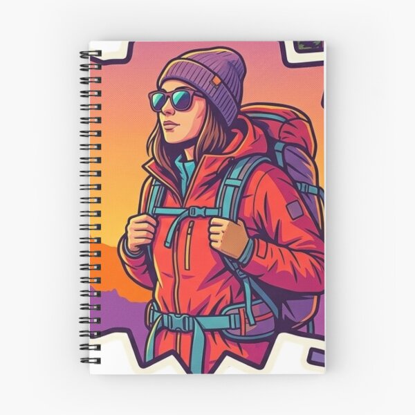 Item preview, Modular Puzzle Female Hiker Sticker Design designed and sold by GabeMountainArt.
