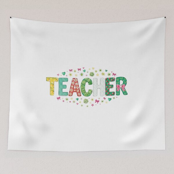 Item preview, Teacher Appreciation Mixed-Pattern Typography with Floral Elements  designed and sold by VibranPalette.