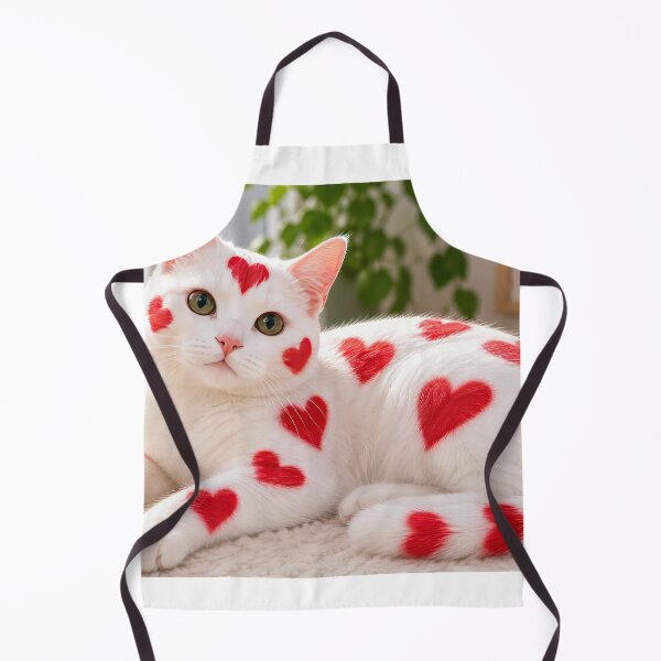 Item preview, Cat with red hearts designed and sold by karlosss.