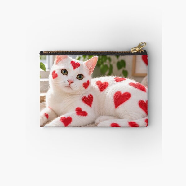 Item preview, Cat with red hearts designed and sold by karlosss.