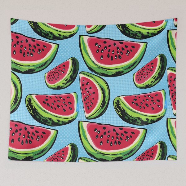 Item preview, Watermelon Pop Art Fruit Funny Watermelon Day Vintage Vegetarian Food designed and sold by SecretDicer.