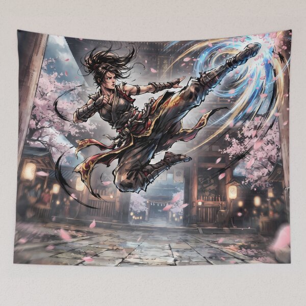 Item preview, Mary Karate Ninja Fantasy RPG Sci Fi Art designed and sold by ART ATTACK ZONE.