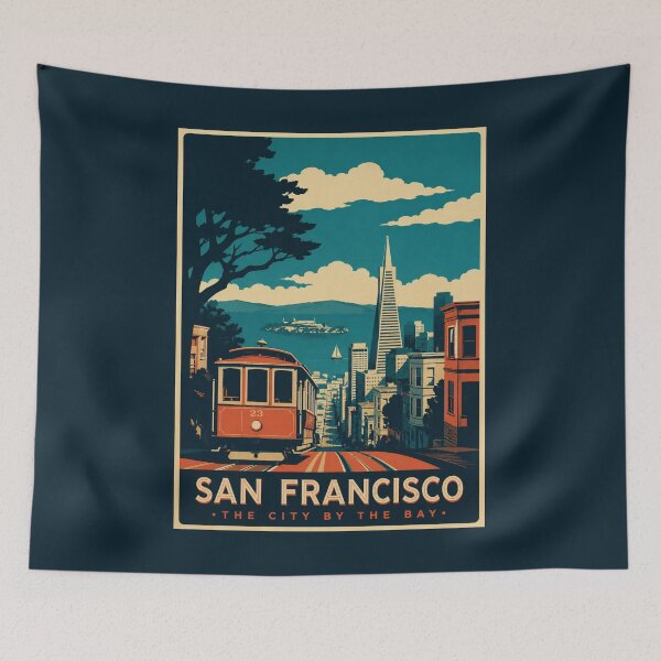 Item preview, San Francisco - The City By The Bay designed and sold by GoodOldVintage.