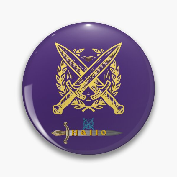 Item preview, Golden Medieval Crossed Swords Hallo Art designed and sold by sisterthreein.