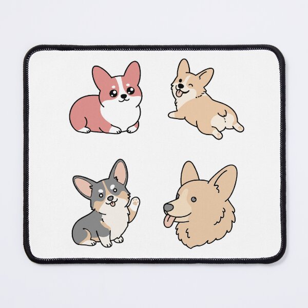 Item preview, Corgi Sticker - 4 Cute Kawaii Poses designed and sold by SatyaYug.
