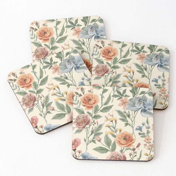 Item preview, Vintage Cottagecore Floral Seamless Pattern designed and sold by Oddifys.