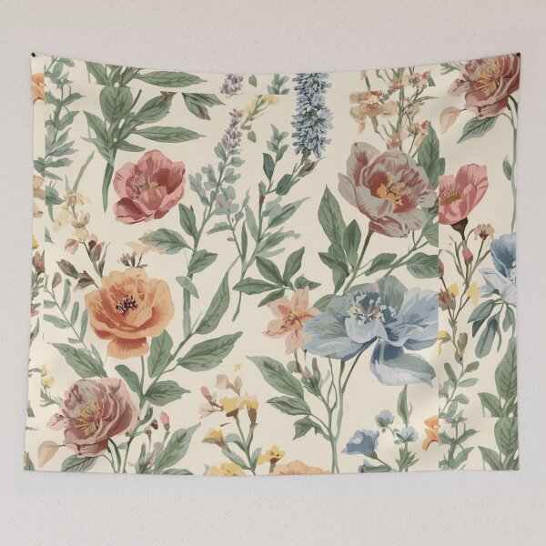 Item preview, Vintage Cottagecore Floral Seamless Pattern designed and sold by Oddifys.
