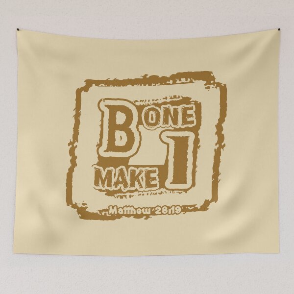 Item preview, Be One. Make One. Matthew 28:19 | Great Commission Christian Abstract Typography | Gold designed and sold by ZechJohnRB.