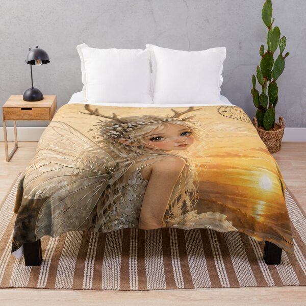 Item preview, Antlered Fairy at Sunset designed and sold by FaeCoreStudio.