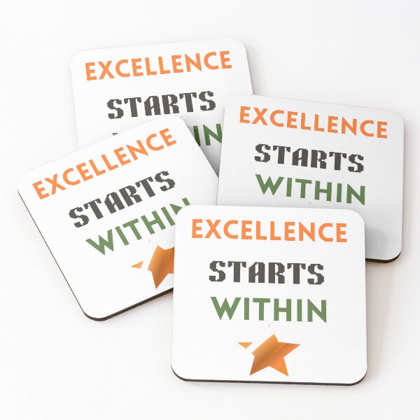 Item preview, Excellence Starts Within – Inspirational Typography Motivation Design designed and sold by CKADigital.