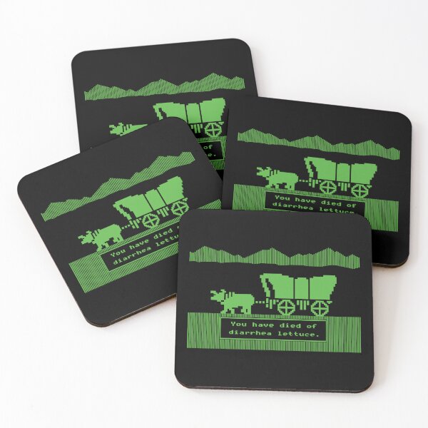 Item preview, Retro You Have Died Of Diarrhea Lettuce OregonTrail Funny Meme designed and sold by DarrinReilly.