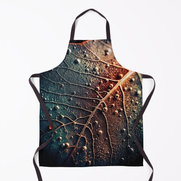 Item preview, Galaxy Dew Drops Leaf Macro Photo designed and sold by WitchyBotanicaArt.