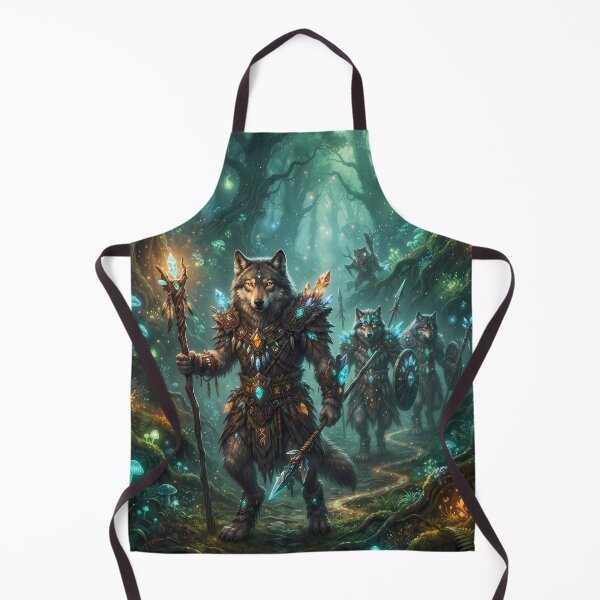 Item preview, Wolf Warrior Nature Fantasy RPG Sci Fi Art designed and sold by ART ATTACK ZONE.