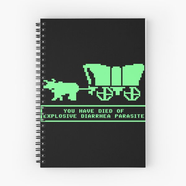 Item preview, Youu Have Died Of Explosive Diarrhea Parasite Oregon Trail Retro Game Meme designed and sold by DarrinReilly.