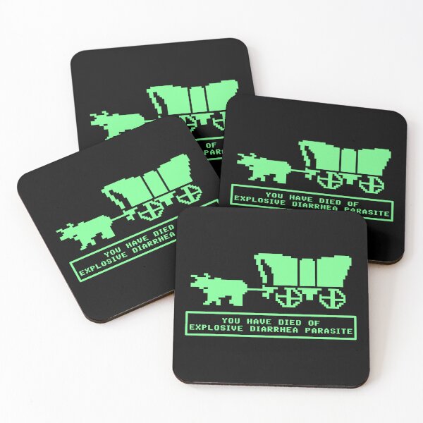 Item preview, Youu Have Died Of Explosive Diarrhea Parasite Oregon Trail Retro Game Meme designed and sold by DarrinReilly.
