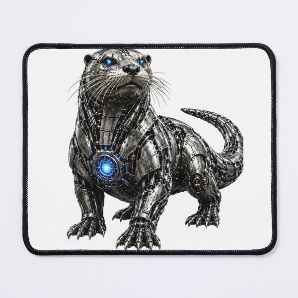 Item preview, Steel Otter V5 – Mechanical Cyber Otter | Industrial Metal Beast designed and sold by SteelCoat Studio.