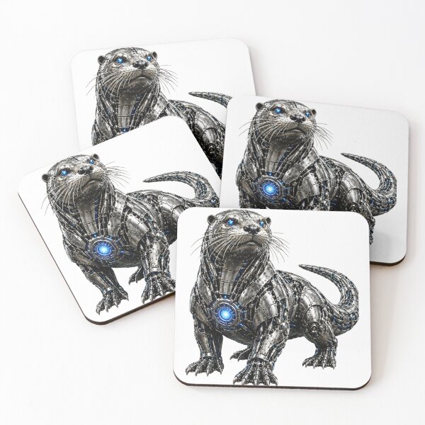 Item preview, Steel Otter V5 – Mechanical Cyber Otter | Industrial Metal Beast designed and sold by SteelCoat Studio.