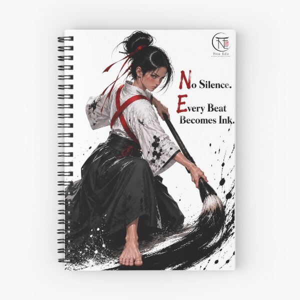 Item preview, No Silence. Every Beat Becomes Ink. | Neo Edo designed and sold by Neo Edo Studio.