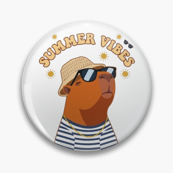 Item preview, Cool Capybara Summer Vibes – Retro Sun Glasses & Bucket Hat designed and sold by IvanaIka.