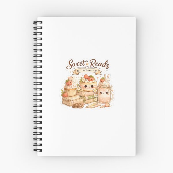 Item preview, Sweet Reads for Bookworms | Cute Kawaii Dessert & Books Cozy Aesthetic Sticker designed and sold by MUSA'S.