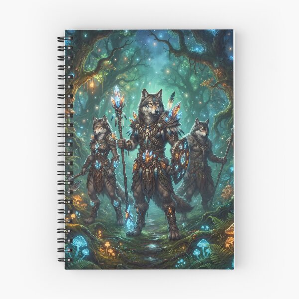 Item preview, Wolf Warrior Nature Fantasy Sci Fi Art designed and sold by ART ATTACK ZONE.