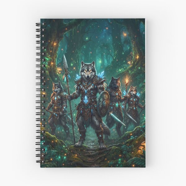 Item preview, Wolf Warrior Nature RPG Sci Fi Art designed and sold by ART ATTACK ZONE.