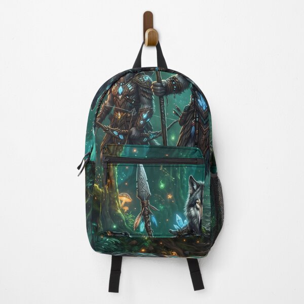 Item preview, Wolf Warrior Nature RPG Sci Fi Art designed and sold by ART ATTACK ZONE.