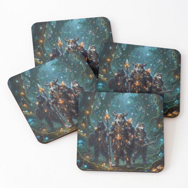 Item preview, Wolf Warrior Fantasy RPG Sci Fi Art designed and sold by ART ATTACK ZONE.