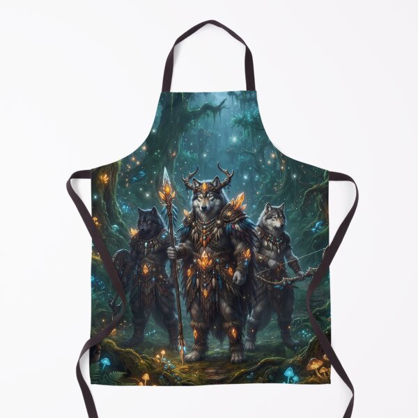 Item preview, Wolf Warrior Fantasy RPG Sci Fi Art designed and sold by ART ATTACK ZONE.