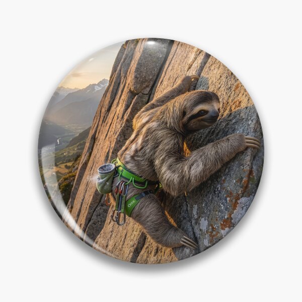 Item preview, Mountain Climbing Sloth is Summit Bound designed and sold by Tridentulus.