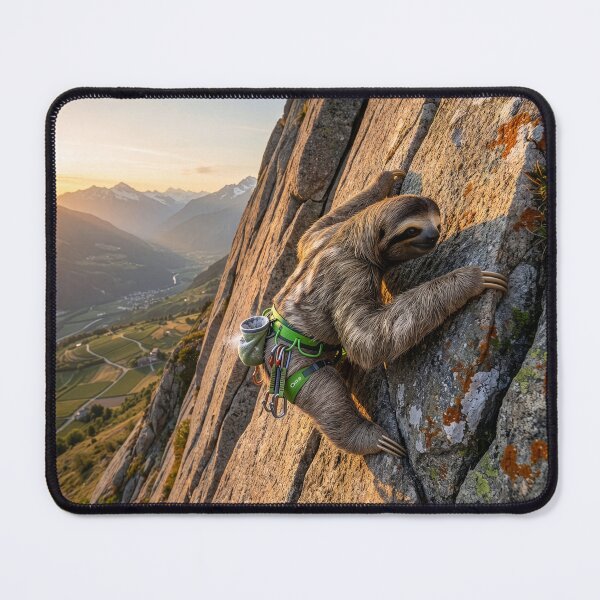 Item preview, Mountain Climbing Sloth is Summit Bound designed and sold by Tridentulus.