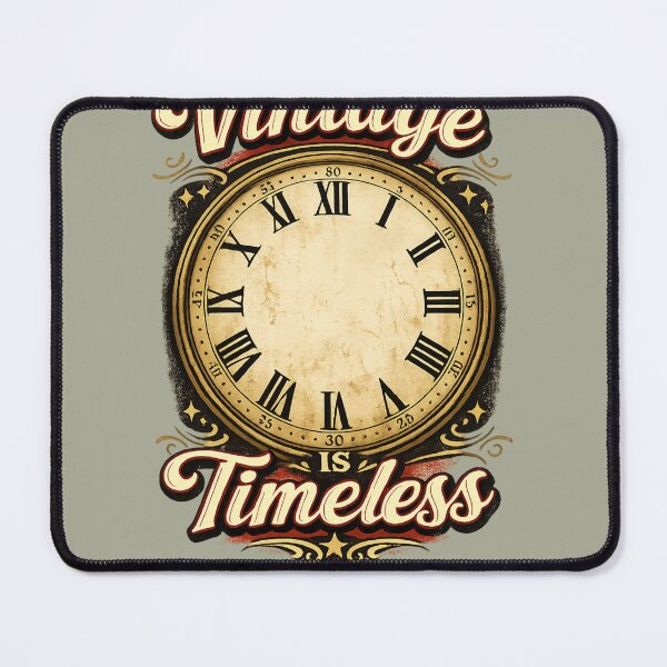 Item preview, Copy of Vintage Is Timeless | Retro Clock Design | Classic Vintage Aesthetic designed and sold by CJLindy.