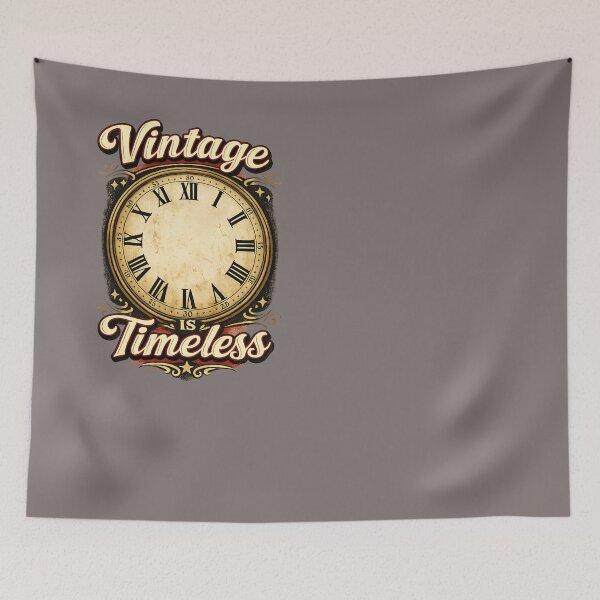 Item preview, Copy of Vintage Is Timeless | Retro Clock Design | Classic Vintage Aesthetic designed and sold by CJLindy.