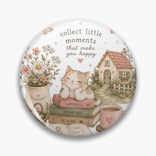 Item preview, Cute Cozy Cat Cottagecore Illustration designed and sold by LunaVales.