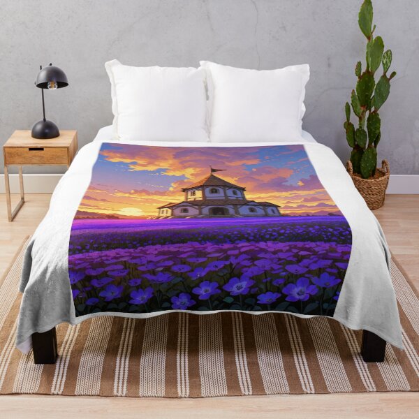 Item preview, Architecture - Picturesque Country Church, Idyllic Twilight Landscape designed and sold by AnimeShin.