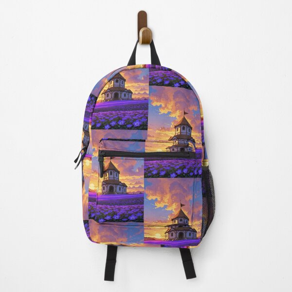 Item preview, Architecture - Picturesque Country Church, Idyllic Twilight Landscape designed and sold by AnimeShin.