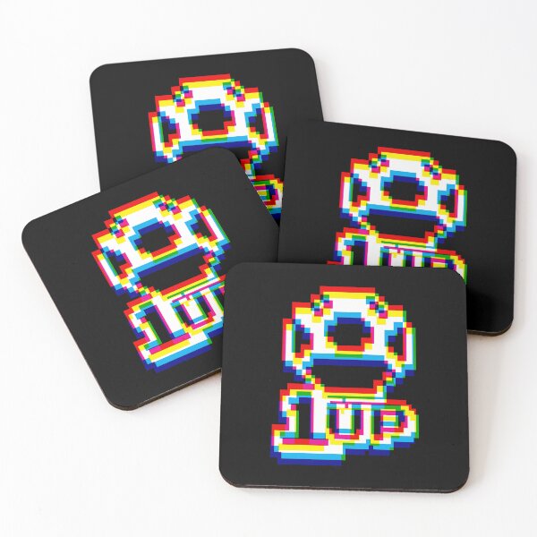 Item preview, 1up Mushroom Negative Glitch designed and sold by animinimal.