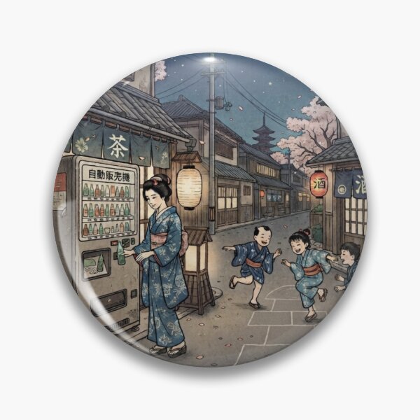 Item preview, Ukiyo-e of a Beauty and Vending Machine on a Street Corner designed and sold by Cocotaka5.